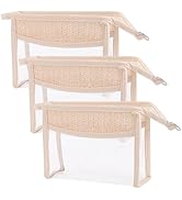 GORGECRAFT3SacàCosmétiquesTransparentPochettedeMaquillagePortableBohoàFermetureÉclai...