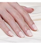 Frinail Nude Tones Nails Press On - Gel Glue On Nails for Women Gift, Reusable Stick on Nails in ...