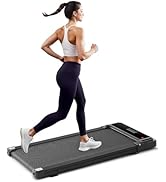 NEWBULIG Walking Pad Under Desk Treadmill, Portable Compact Electric Walking Treadmill with Remot...
