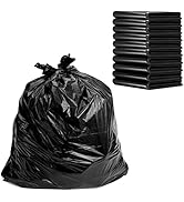 Simfree 13 Gallon Trash Bags Heavy Duty,Large Black Garbage Bags,Contractor garbage bags, Extra T...