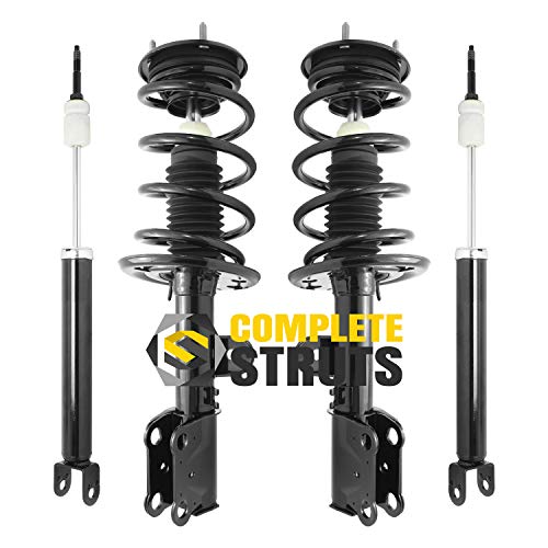 COMPLETESTRUTS - Front Complete Strut Assemblies with Coil Springs and Rear Shock Absorbers Replacement for 2013-2017 Ford Flex - Set of 4
