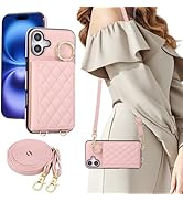 Gedurya iPhone 16 ケース 手帳型 背面カード収納 ショルダー いphone16 用 背面ケース 肩掛け iPhone16 スマホケース 首掛け 斜め掛け アイフォン16 携帯カ...