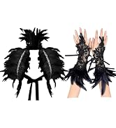 AUNGCSHE 7PCS Accesorios Pirata Para Hombre Y Mujer – Cinturón, Bufanda, Máscara, Pendientes, Collar, Pulsera Y Anillo – Ideal Para Halloween Y Carnaval (Negro)