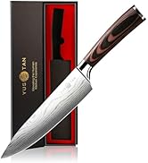 YUSOTAN Chef Knife, Professional 8 Inch Kitchen Knife, German High Carbon Stainless Steel Super S...