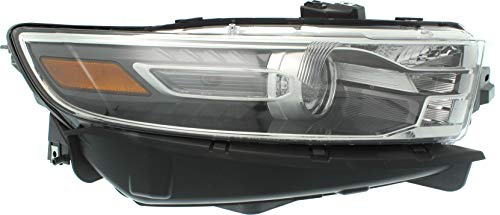 Evan-Fischer Headlight Assembly Compatible with 2016-2019 Ford Taurus From 2-8-16, Passenger Side