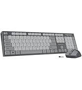 Zebronics Wireless Keyboard &amp; Mouse Combo, 104 UV-Printed Keys, ₹ Key, 12 Multimedia Keys, Retrac...