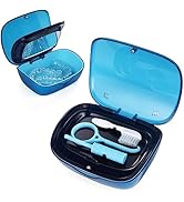 Double Layer Retainer Case,Aligner Case With Mirror, Retainer Holder With Remover Tool And Cleani...