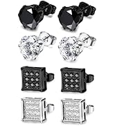Kakonia Set Di Orecchini Per Cartilagine In Acciaio Inox - 4 Paia A Cerchio E 16 A Perno, Forme Cuore, Farfalla, Fiore Con CZ - Gioielli Per Tragus, Helix E Conch, Regalo Per Lei