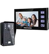 Videofoon Bedrade Deurbel, Slimme Deurbel met 7" LCD Monitor Videofoon Bedrade Neemt...