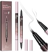 2 Pack Curved Eyebrow Pen, 2 in 1 Dual Ended Microblading Eyebrow Pencils for Women, Waterproof a...