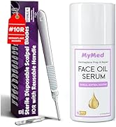 MyMed Dermaplane Oil + 10R Dermaplane Razor for Women Face – Dermaplaning Oil for Face