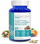 Biovitalia Organics Plant Based Collagen Builder Dietary Supplement|Supportss Joints & Bones and ...