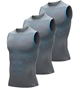 Mens Tank Tops,Sport Running Dry Fit Gym Shirt, Wicking Athletic Mesh Breathable Muscle Tee Worko...