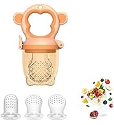 Baby Fruit Feeder Silicone Fresh Food Feeder Pacifier Mesh Feeder Teethers Popsicle Mold for Babi...