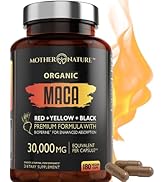 Maca Root Capsules 30,000mg - Highest Potency w/Organic Black, Red, Yellow Maca Root for Men & Wo...