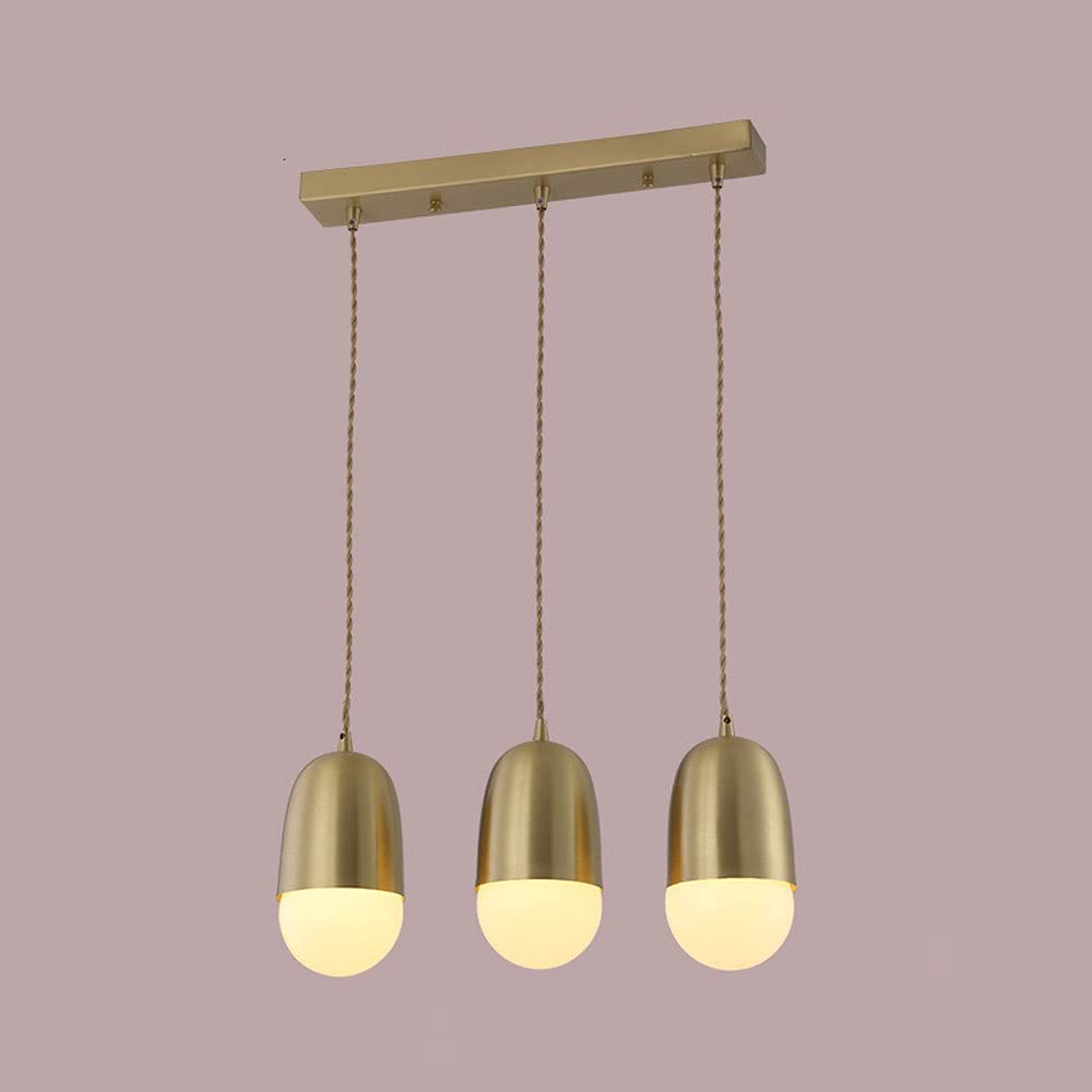 Lámparas de isla de cocina modernas E27 tipo mini lámpara colgante de vidrio 4