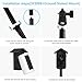 Koroao Security Camera Ground Stake Heavy Duty Stand Mount with Silicone Skin Cover for R-ing Outdoor Cam Plus Outdoor Security Camera Adjustable Bracket（Black）