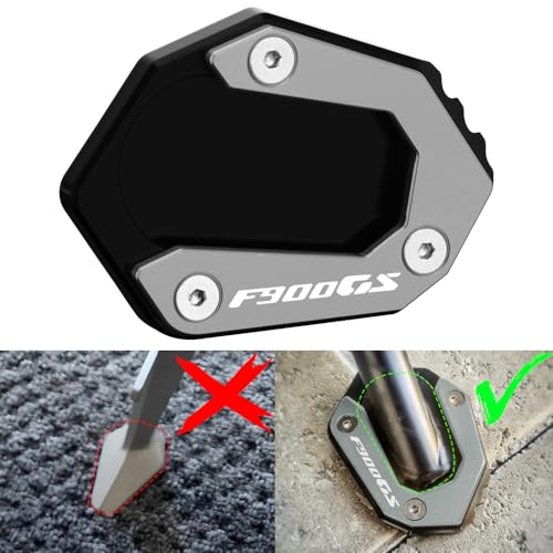 Modeer Motorcycle Kickstand shoe Side Stand Enlarge Extension Pad Compatible with B&M&W F900GS 2024 | F900GS Adventure 2024 CNC f 900 gs f900 gsa Accessories (gray-2) by Modeer - Used condition - US$21.11
