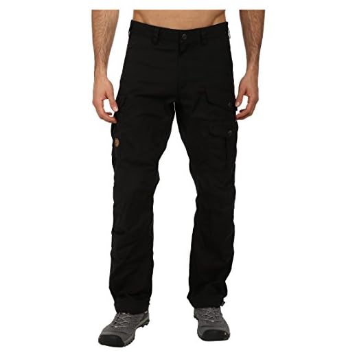 Fjällräven Vidda Pro vanliga byxor för män Svart 58
