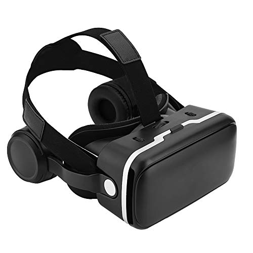 3D VR Glasses, Comfortable and Adjustable Virtual Reality 3D Headset VR Viewer VR Goggles with Earphone for 3.5