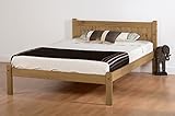 Seconique Maya 4' Small Double Bed in Distressed Waxed Pine
