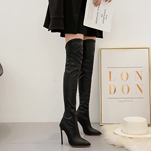 Bottes pour discothèque et pôle danse avec talon de 12cm pointu - 3