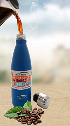 Aquatix Stainless Steel Sports Bottle 25 Oz Sea Mist Blue #TOP4