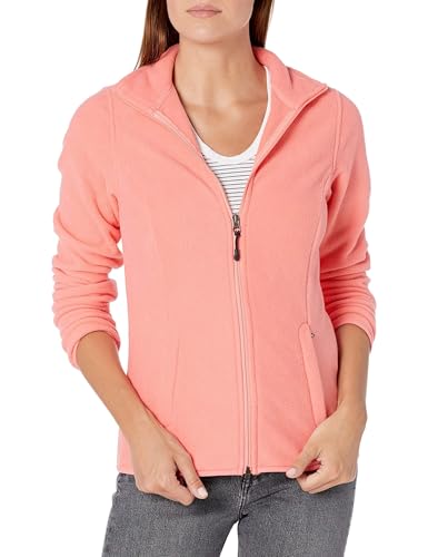 Image of Amazon Essentials Women's Classic-Fit Full-Zip Polar Soft Fleece Jacket, Outerwear Coat with Cuffs (Available in Plus Size)