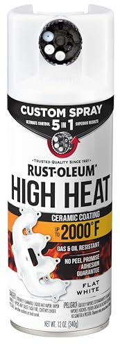 Rust-Oleum High Heat 5-in-1 Spray Paint, Flat White - image 1