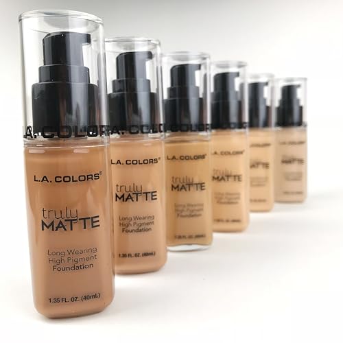 L.A. COLORS Truly Matte Foundation, Porcelain CLM351 ounce