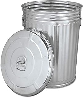 Home & Comforts Trash can with lid - Pre-Galvanized Trash Can with Lid