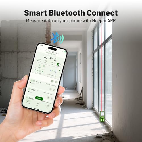 image for Laser Distance Measure 330Ft. Huepar Digital Rechargeable Laser Measur