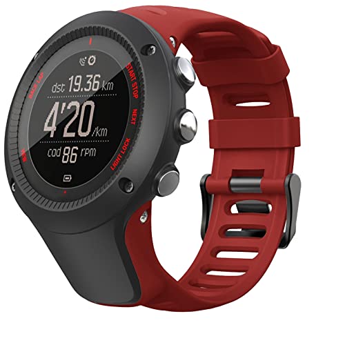 Songsier SUUNTO Ambit 3 Correa, Suave Silicona de Transpirable Reloje Deportivos Correa de Repuesto para SUUNTO Ambit 3 Sport, Ambit 3 Run, Ambit 3 Peak, Ambit 2, Ambit 2S, Ambit 2R, Ambit 1