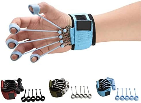 Finger Exerciser Hand Strengthener 20 lbs Hand Exercise Equipment Finger Resistance Band Climbing Finger Strengthener Guitar Finger Stretcher Finger Extensor Strengthener(Green)