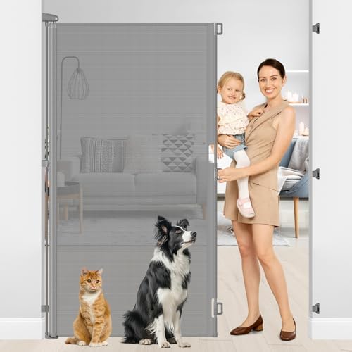 Retractable Pet Gate Retractable Dog Stair Gate Extra Wide