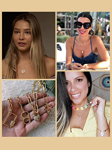 Frodete Soda Tab Necklace For Women Soda Bottle Cap Necklaces For Teen Girls Trendy Gold Beaded Chain Necklaces Punk Gifts #TOP4