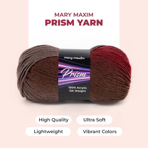 Image of Mary Maxim Prism Yarn, Acrylic Multicolor DK Yarn, 290 Yards, Sand Storm | Ombre Yarn, 3 Weight, Machine Wash, For Knitting and Crochet, Create Baby Items, Blankets, Afghans, Clothing Variegated Yarn
