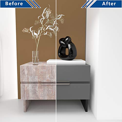 VEELIKE Carta da Parati Grigio Spessa 60cm x 900cm...