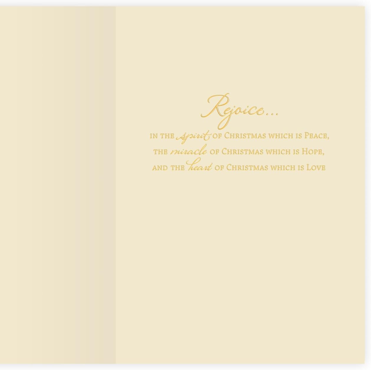 The Gallery Collection, 25 Count Card Pack, Religious Christmas Cards with Foil Lined Envelopes (Royal Nativity Gifts), For Business or Consumer