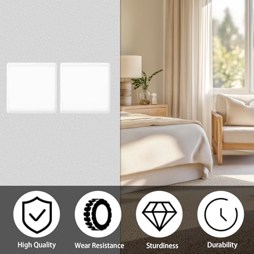 EuAcesry 2 Stück Abzweigdosendeckel, 86 x 86 mm Blindplatten aus Metall für elektrische Steckdosen, quadratischer Deckel für Wandsteckdosen, für rechteckige Dosen, Lackhalter