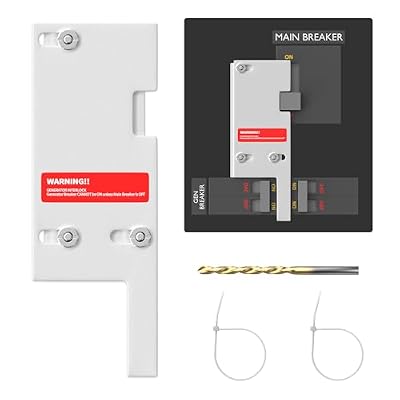 RVBOATPAT Generator Interlock Kit Compatible with GE General Electeric 150 or 200 Amp Panels 2-1/2 to 3-1/2 Inch Spacing Between Main and Branch Breaker
