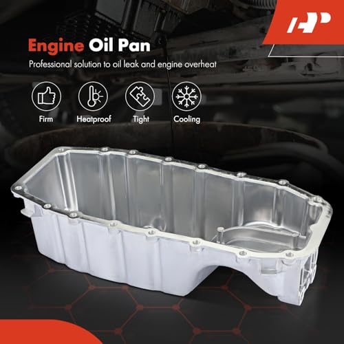 A-Premium Engine Oil Pan Sump with Drain Plug Compatible with Dodge Dart 2013-2016 & Fiat 500L 2014-2020 & Jeep Renegade 2015-2018, 1.4L by A-premium - Image 2