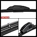 A-Premium Pack of 2 Windshield Wiper Blades with Wear Indicator & Towel - Compatible with Jaguar X-Type 2001-2008 - 22