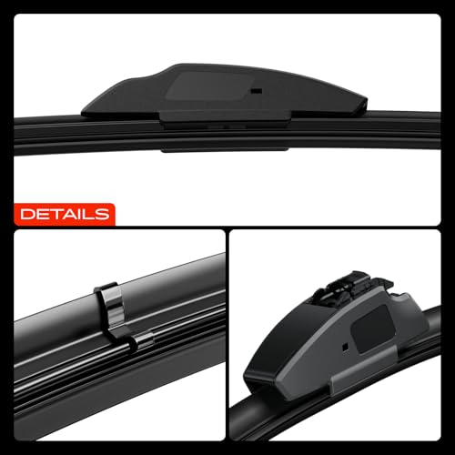 A-Premium 26" + 18" Windshield Wiper Blades Compatible with Toyota Prius 2004-2009, Highlander 2020-2024, Crown 2023-2024 - Hook Connector, with Wear Indicator & Towel, Left and Right (Pack of 2) by A-Premium - Used condition - Image 9