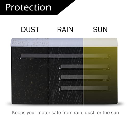 RunNico Pool Pump Covers for Outside Units - ABS Adjustable Pool Pump Motor Cover - Swimming Pool Motor Cover for Above Ground Protection