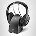 Sennheiser RS 120-W On-Ear Wireless Headphones for Crystal-clear TV Listening with 3 Sound Modes, Lightweight Design, Easy Volume Control, 60 m Range and Convenient Transmitter/Charger Combo - Black