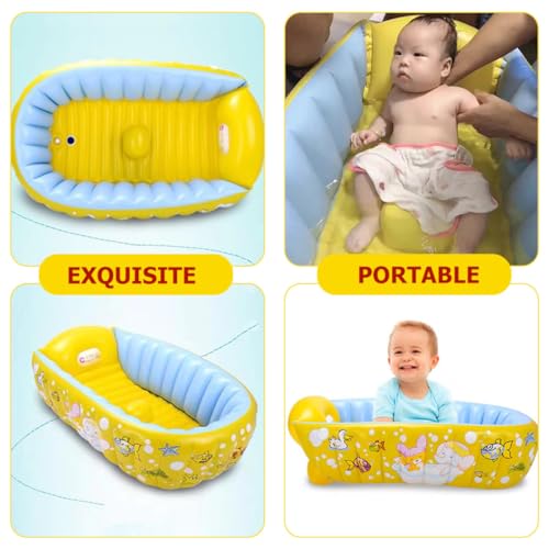 Bain intérieur pour bébé avec cette baignoire gonflable facile à ranger