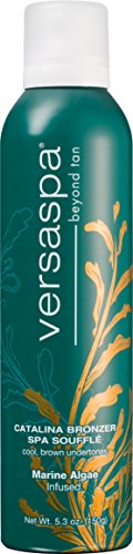 Versa Spa Sunless Self Tanning Souffle with Marine Algae – Catalina Instant Tanning Bronzer with Cool, Brown Undertones, 5.3 Ounces