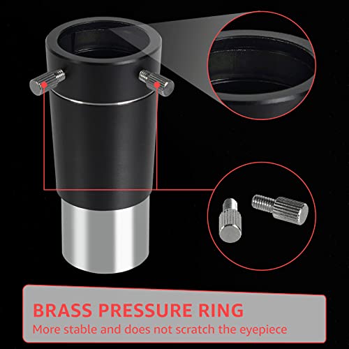 Svbony Sv213 3X Barlow Lens, 1.25Inch Fmc 3-Elements Telecentrics Apochromatic Barlow, Triple Magnification Telescope Accessories For Planetary Visual And Photography #TOP6