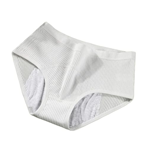 Genérico Calzones Menstruales Protectores Bragas Menstruales Flujo Abundante Absorbentes deModal para Mujer Niña Ropa Interior Higiénica y Cómoda de Alta Absorción para Todo Tipo de Flujos (White, L)